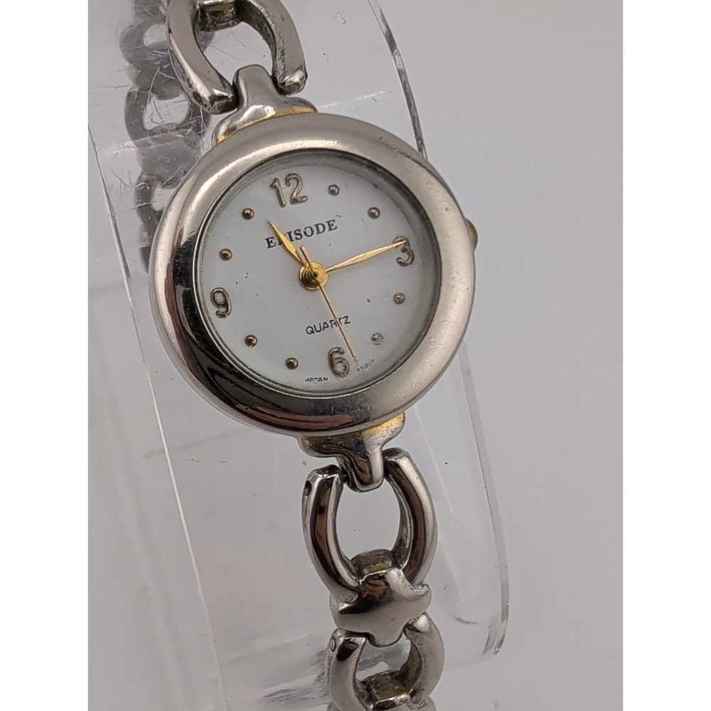 Episode Women's Watch 23mm Case Silver 7.25" Band- New Battery